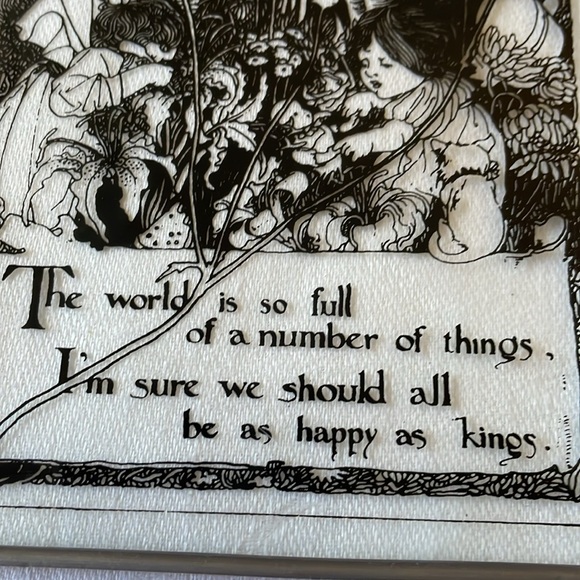 Happy Thought Child’s Garden of Vesus glass display part panel 6” x 4” - Picture 4 of 5